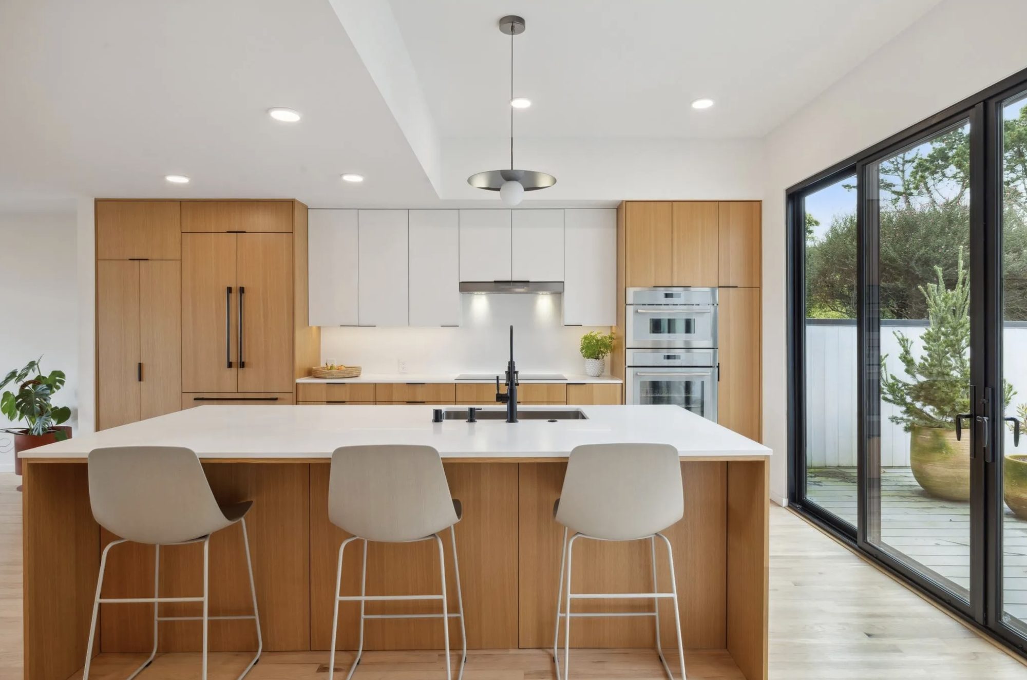 Island and paired wall ovens