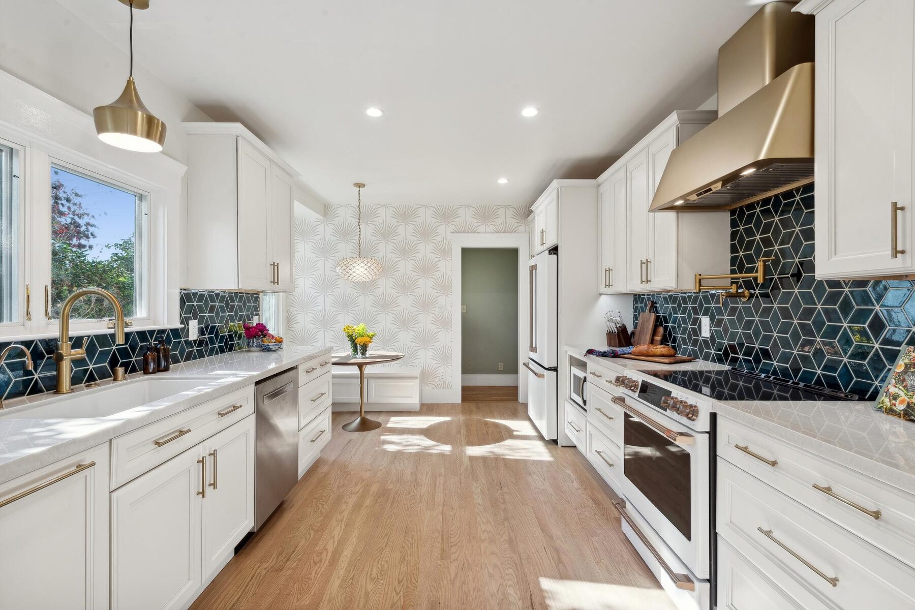 Wide view of San Carlos kitchen
