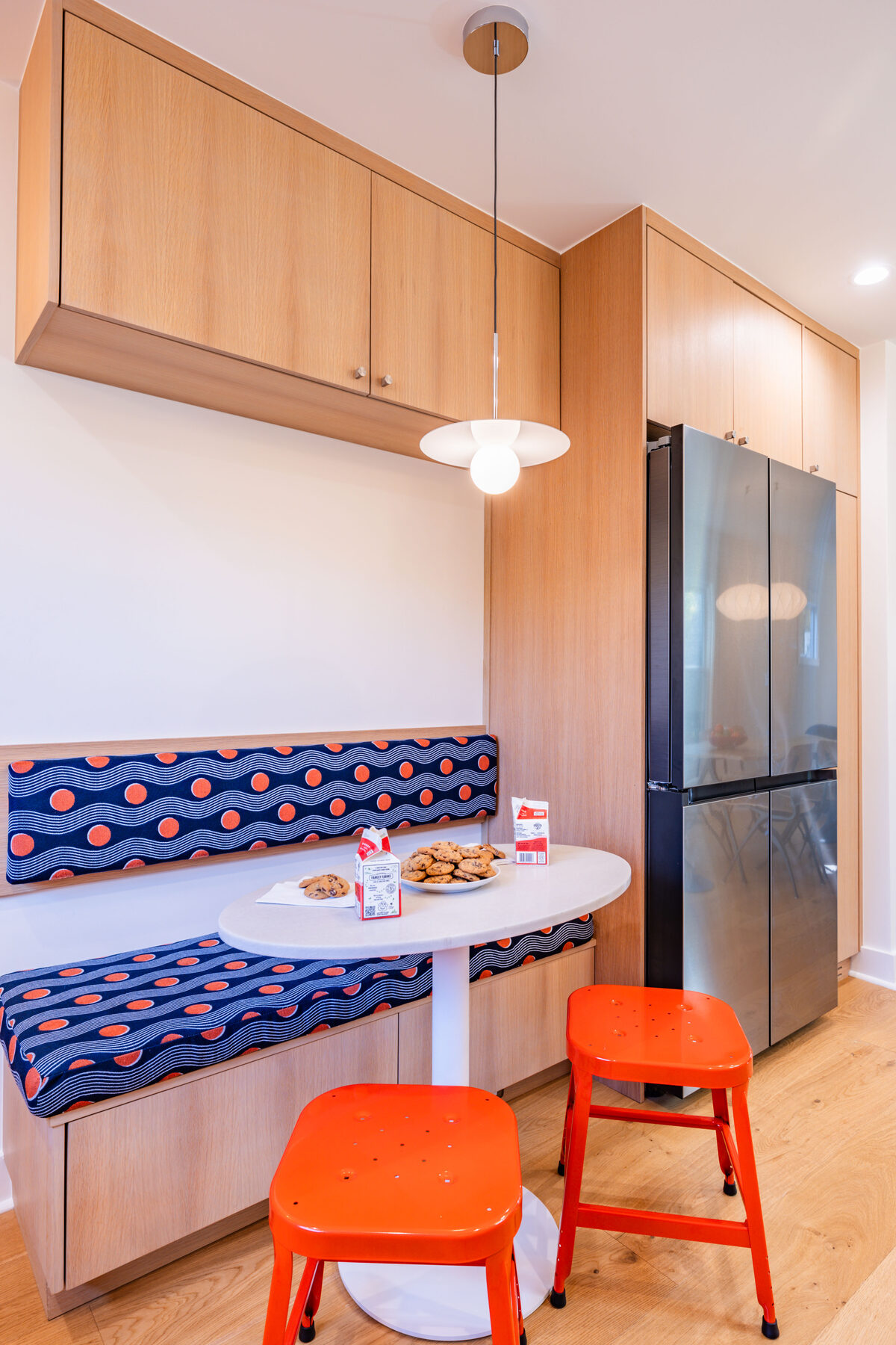 Santa Fe Avenue custom built-in banquette
